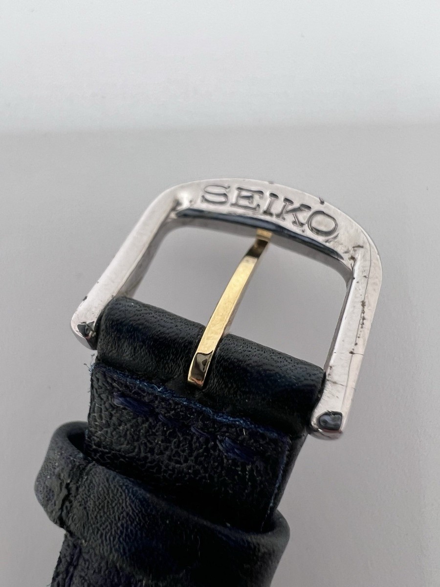 Rare Vintage Seiko Lucent Tank Dual Time Mens Watch Rectangular