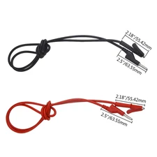 6 PCS Multimeter Banana Plug to Crocodile Alligator Clip Test Lead Wire Cable...