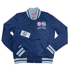 Mitchell Ness NY Yankees Cooperstown Collection Womens Mesh Jacket XMALL