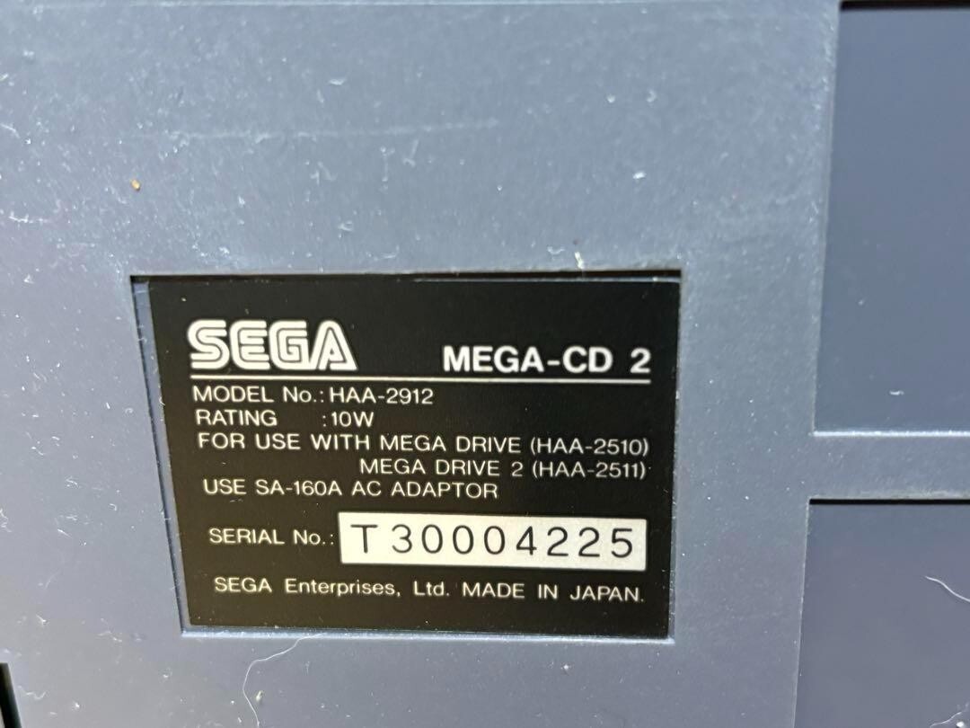 Nintendo Switch SEGA MEGA DRIVE2 MEGA CD2 HAA-2912 SEGA Mega CD 2 Mega Drive Set HAA-2912 Working Rare Game