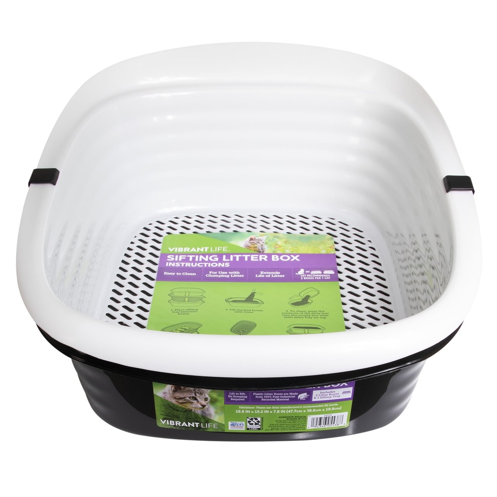 Vibrant Life Sifting Cat Litter Box Vibrant Life Cat Litter and Accessories