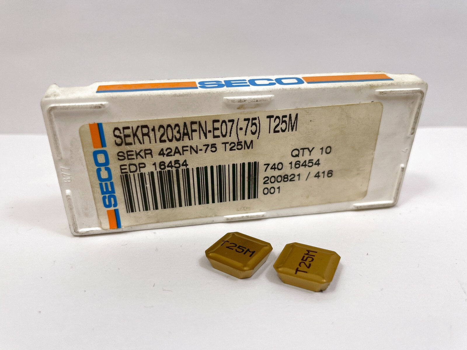 SECO SEKR 42AFN75 SEKR1203AFNE07 New Carbide Inserts EDP 16454 Gr