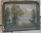 Important Pastel by Francesco SPICUZZA Nymphs Batwing PieCrust Frame — photo 1