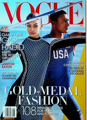 Vogue Magazine August 2016 Gigi Hadid Ashton Eaton Sophia Al-Maria