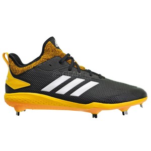 black and yellow cleats baseball