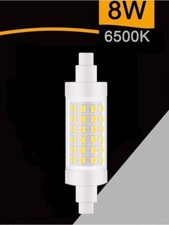 LED BULB WHITE LIGHT SOCKET R7S 8 WATT REPLACEMENT LAMP FOR HEADLIGHT 6500K