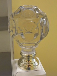 Détails Sur Boule D Escalier Cristal Baccarat Rampe Balustre 19 ème Siècle