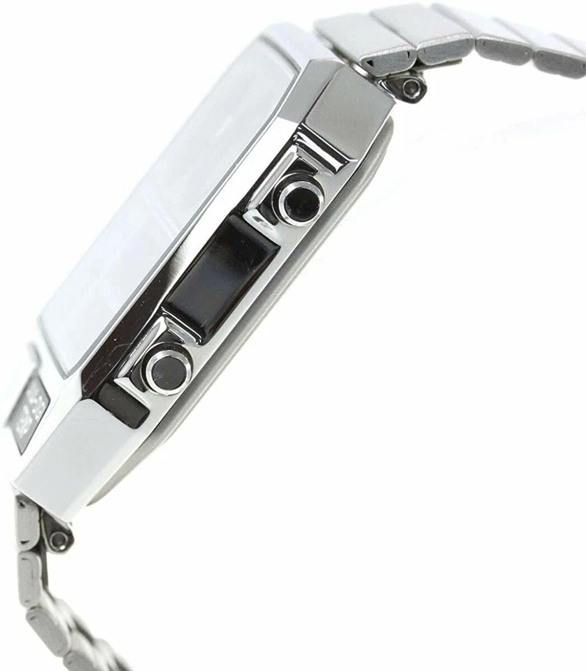 Citizen Analogico e Digitale Temperatura Riproduzione Modello Orologio Argento - Immagine 3 di 4