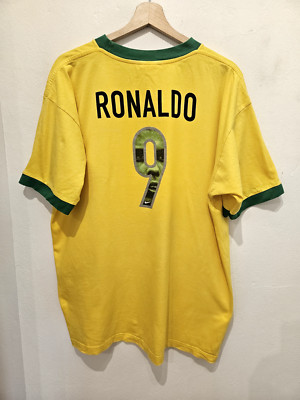 vintage nike R9 Ronaldo TシャツXL ロナウド　ブラジル vintage nike R9 Ronaldo TシャツXL ロナウド ブラジル - メルカリ