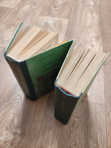 1986 USSR books LeoTolstoy roman in 4 volumes of two books WAR AND PEACE - Picture 10 of 11