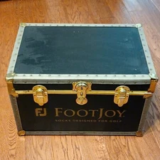 Footjoy socks steamer trunk store display golf. Great piece. Pre-owned 