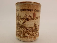 DUNOON CERAMICS STONEWARE MUG MADE IN SCOTLAND VINTAGE ANN HATHAWAY'S COTTAGE
