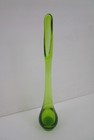 Vintage MCM Viking Glass Avocado Green 13” Swung Vase Epic Vase W/Label