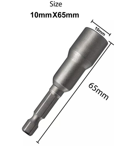 1/4" HEX MAGNETIC NUT DRIVER SOCKET METRIC IMPACT DRILL BIT 6MM TO 13MM - Picture 17 of 18