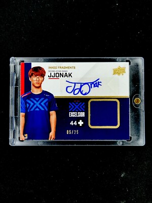 2020 UD Overwatch League Series 1 Jjonak Inked Fragment /25 Match Worn Excelsior