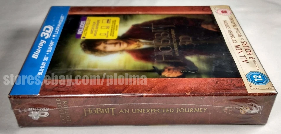The Hobbit An Unexpected Journey 3D EXTENDED EDITION Blu-Ray w/ Lenticular Cover - Image 3 of 3