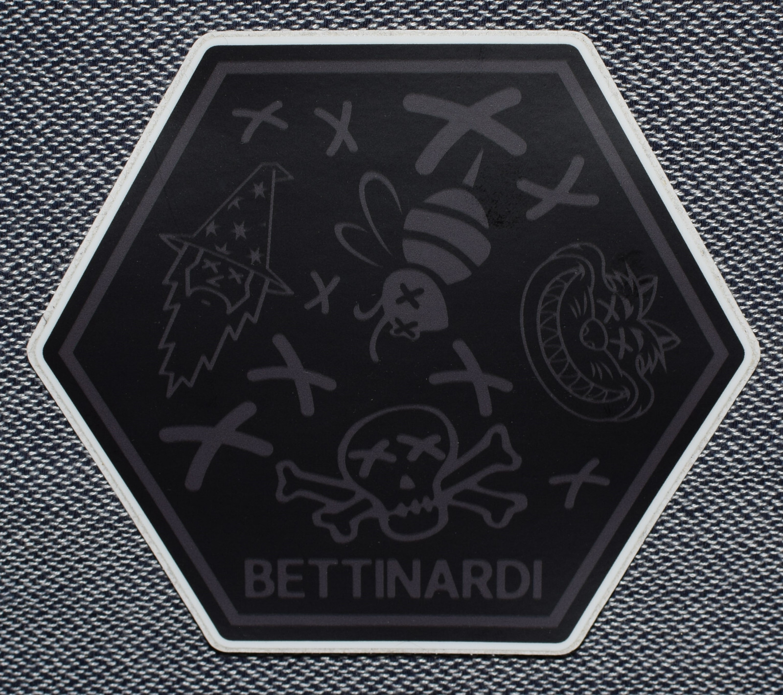 Bettinardi Wizard Fat Cat Bee Skull & Crossbones Sticker, Brand