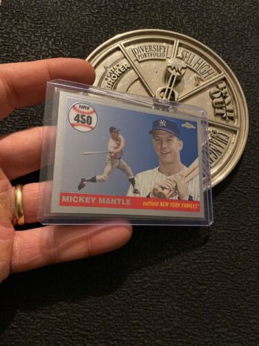 Mickey Mantle 2008 Topps Card MHRC450 New York Yankees Collector Man Cave ❤️NYC - Picture 1 of 12