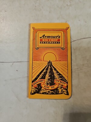 Armour's BIG CROP FERTILIZERS Pocket Notebook w/ 1942 & 1943 Calendars 3''x 5.5''