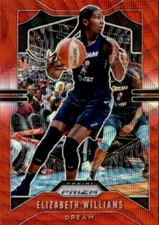 Elizabeth Williams 2020 Panini Prizm WNBA Ruby Wave Parallel Card #16