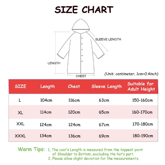 Hombres Negro Impermeable Largo Chaqueta de Trinchera con Capucha Exterior Senderismo Impermeable Abrigo de Lluvia Foto 4 de 4