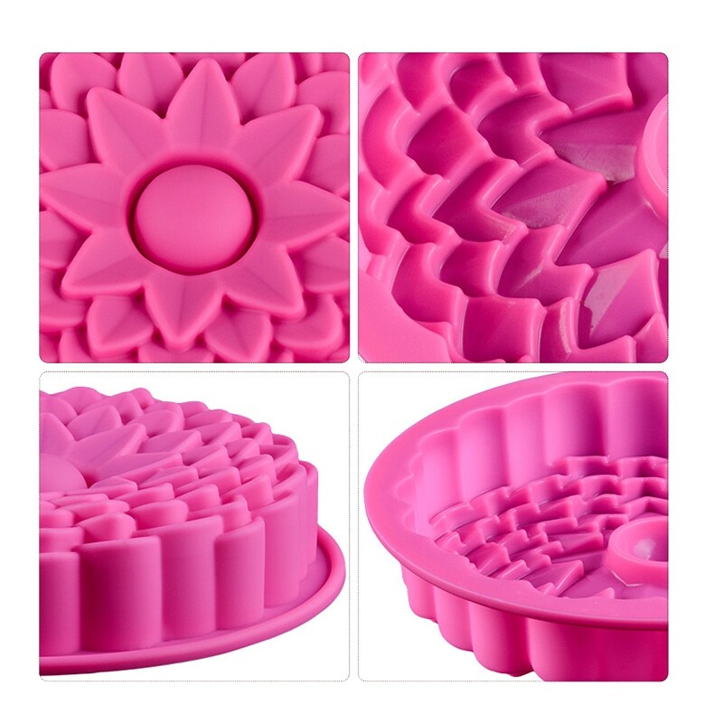 3D Flower Shaped Silicone Cake Mold Cake Mold Bakeware Mold for