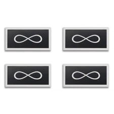 Infinity Speaker Logo Badge Custom Made Aluminum 45mm(1.77")X23mm(0.9")