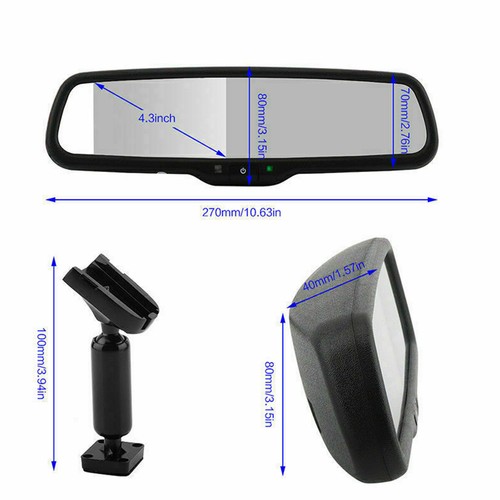 4.3" Rear View Monitor w/No.1 Bracket For Holden Commodore / HSV VE VF 2006~2017 - Picture 2 of 11