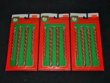 (12) Vintage Kurt Adler ICICLES Spirals Gold & Red - Christmas Ornament SEALED