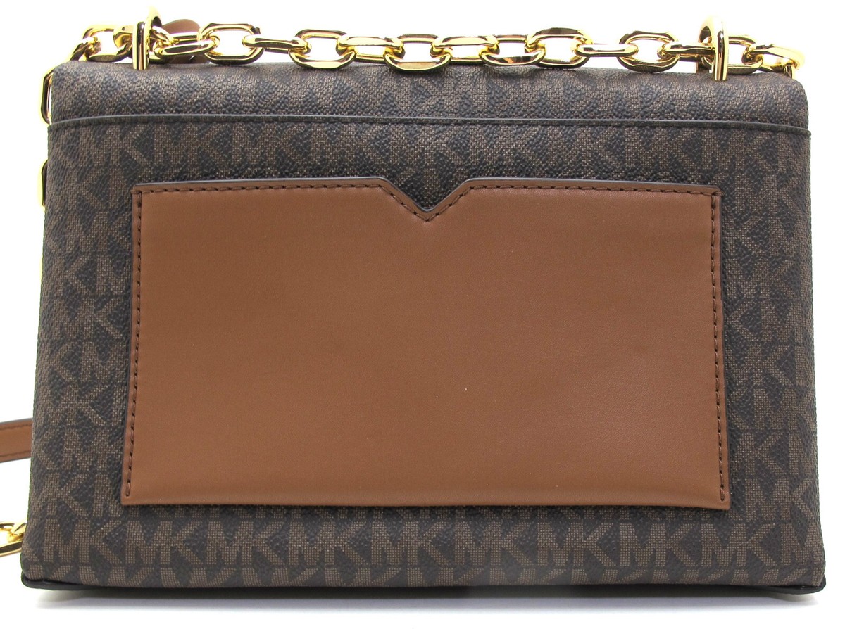 NWT Auth MICHAEL KORS CECE MD Flap Pocket Shoulder MK Monogram