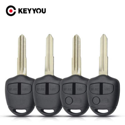 KEYYOU 3 Buttons Car Remote Key Shell Case Cover For Mitsubishi Lancer EX Evolut
