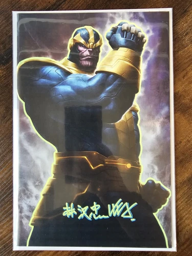 Thanos #1 1:100 Virgin - Signed & Remarked By Kendrick KUNKKA Lim