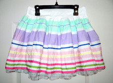 Girl's The Children's Place Multi-Colored Striped Skirt Size 10-NWT