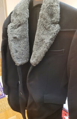 Mexx Men furry Long Coat Jacket XL (size 52)