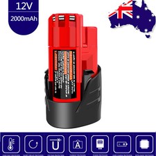 12V Battery for Milwaukee M12 BPS,M12 CHZ,M12 BPD M12 PCG/310C,M12 IC AV3