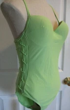 NWOTs Spiegel Lime Green One Piece Swimsuit US Women's Size 10 Built In Bra