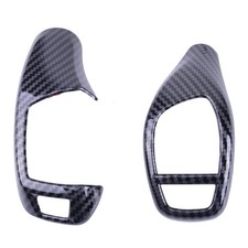 Auto Kohlefaser-Stil Schaltknauf Schalthebel Abdeckung Für BMW E60 E70 E71 X5 X6