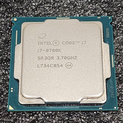 CPU Intel Core i7-8700K 3.7GHz 6-Core 12-Thread Coffee Lake PC Parts Intel Verif