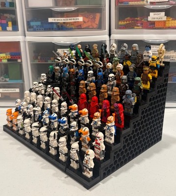 Display Stand Podium for Lego Minifigures (Up to 108 Minifigs) Shelf
