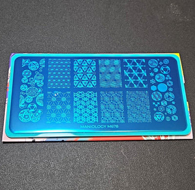 Maniology Colorful Threads M678 Nail Art Stamping Plate