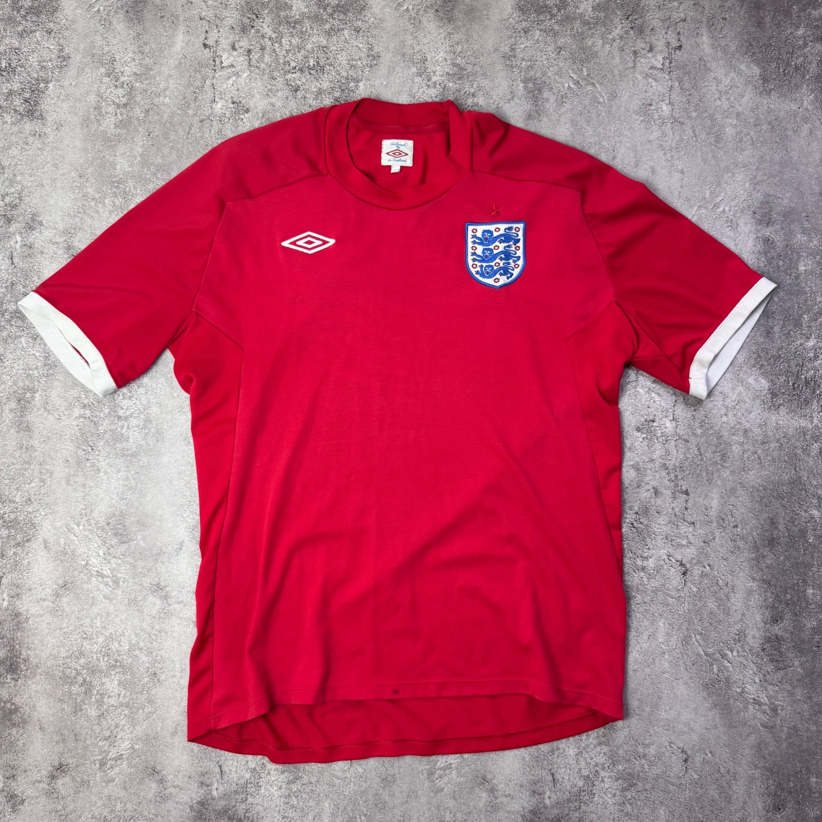 2010 England Away Jersey Umbro XL (Size 44) Short Sleeve Soccer kit Vintage