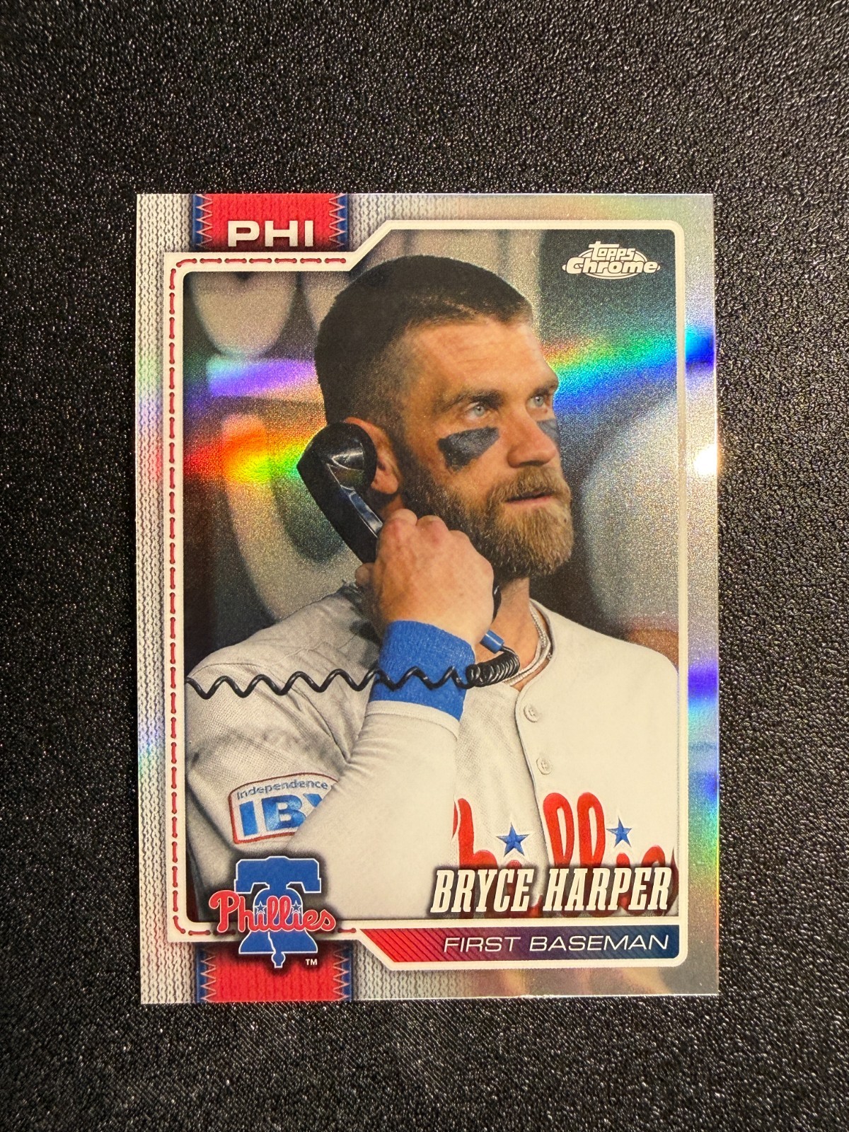 2026 Topps Chrome - Bryce Harper Image Variation Refractor #244 Phillies