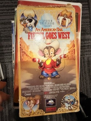 An American Tail Fievel Goes West VHS 1991 MCA Universal Animated Movie G Rated
