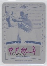 2014 Leaf Perfect Game Showcase Printing Plate Black 1/1 Nestor Muriel Auto 0p8