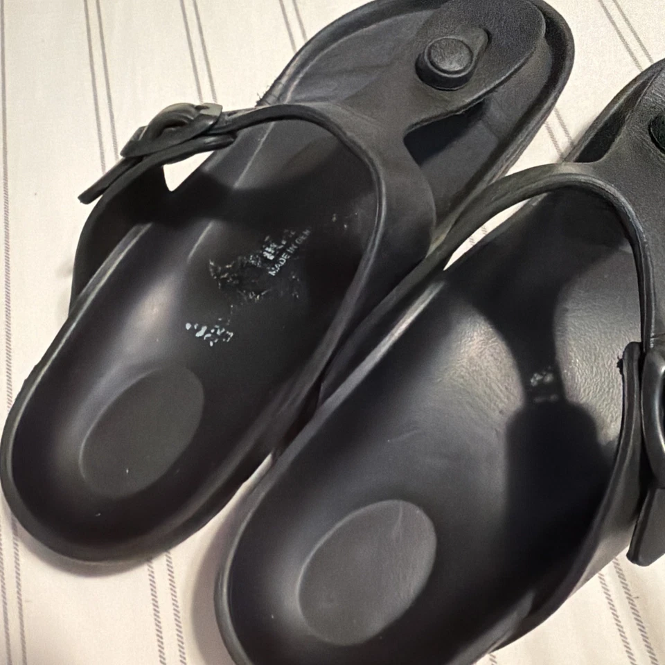 BIRKENSTOCK SANDALIAS DE TANGA NEGRAS GIZEH RECOVERY EVA NIÑO NIÑA TALLA 34 3 3.5 Foto 3 de 4