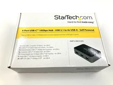 StarTech 4-Port USB-C 10Gbps Hub USB 3.1 to 4x USB-A Self Powered HB31C4AS