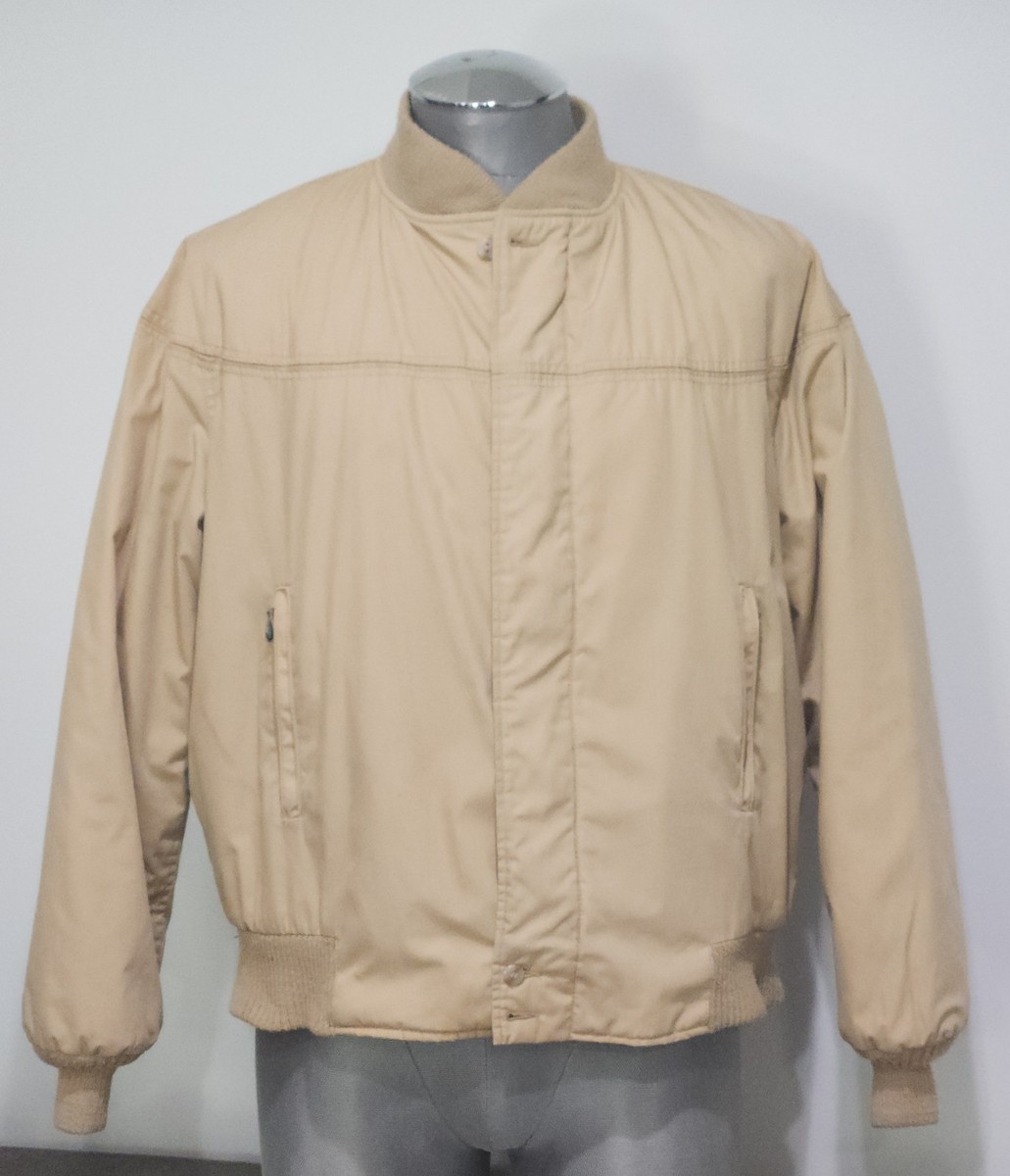 Vintage 80s Catalina Varsity Derby Jacket Size 44 Tan Harrington Vintage 80s Catalina Varsity Derby Jacket Size 44 Tan Harrington