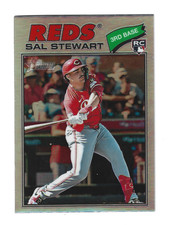 2026 Topps Heritage Chrome Sal Stewart #221 RC Refractor Parallel