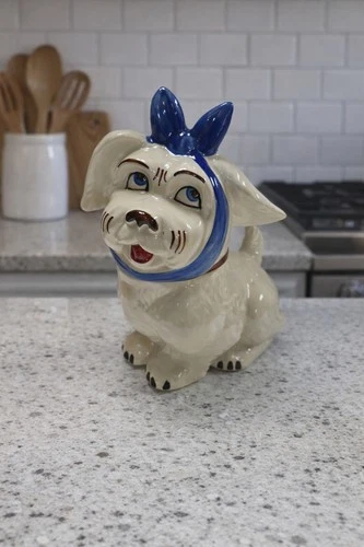 Vintage 1950s Muggsy Dog "Toothache" by Shawnee Pottery Cookie Jar Collectible