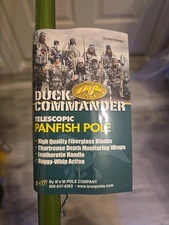 B&M Duck Commander 11' Fiberglass Telescopic Panfish Pole Rod 4 Sections DCPAN